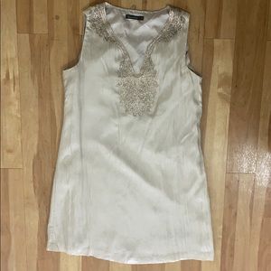 Beautiful champagne beaded dress